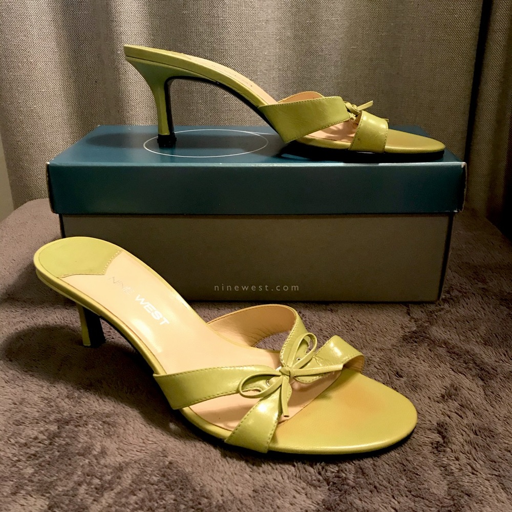 Apple Green Sandal Heels